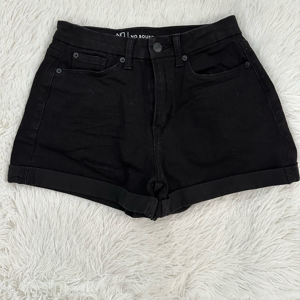 Black high waist shorts